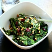 Hot Spinach Salad a #springdetox via @nestofposies