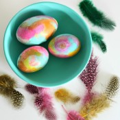 Watercolor Easter Eggs via Nest of Posies