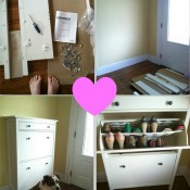 Hemnes Shoe Cabinet from Ikea via Nest of Posies