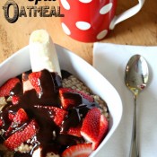 Banana Split Oatmeal via Nest of Posies