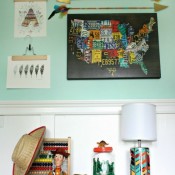 Washi Tape Arrows & the boys {shared} bedroom makeover...part 1 via Nest of Posies