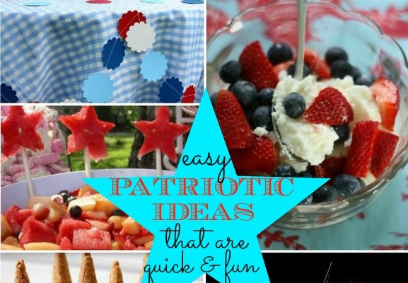 Easy Patriotic Ideas that are quick & fun via Nest of Posies