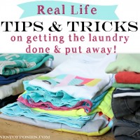 Real Life Tips & Tricks on getting the laundry done & put away!  via Nest of Posies