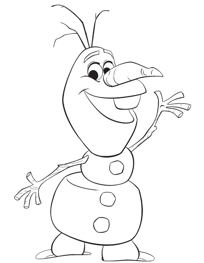 olaf coloring pages images - photo #1