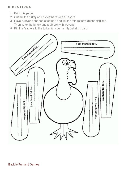 i am thankful coloring pages - photo #19