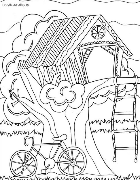 magic treehouse coloring pages - photo #34