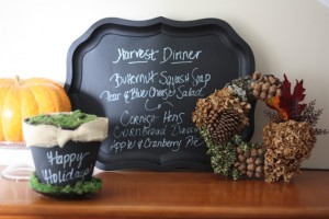 Make a Holiday Menu Tray