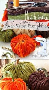 How to make Plush Velvet Pumpkins