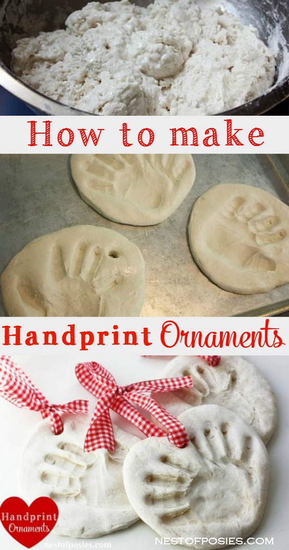 Salt Dough Handprint Ornaments