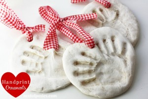 Salt Dough Handprint Ornaments