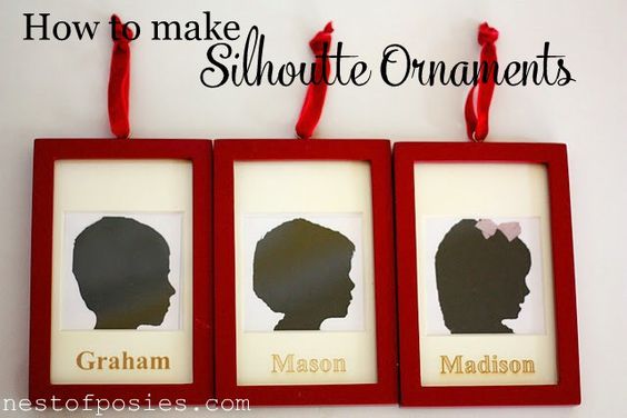 How to make silhouette ornaments - the easiest way ever!