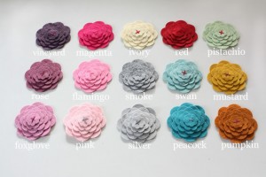 order by Monday! Scallop Posies {felt}