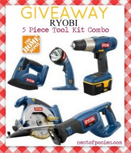 A early Christmas + a GIVEAWAY for a 5 piece RYOBI Tool Set!