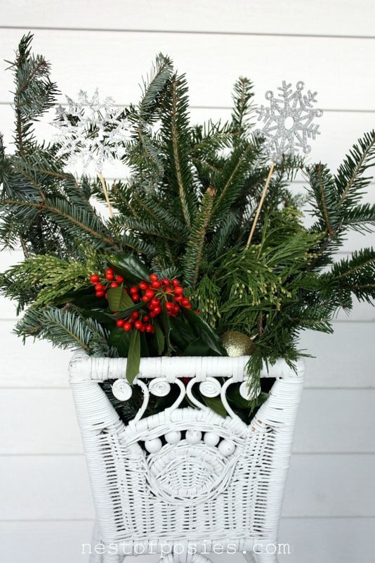 Turn a printable into a poster for under $5! Plus my Christmas Mantel -  Nest of Posies