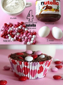 Nutella Brownies ~ just 4 ingredients!