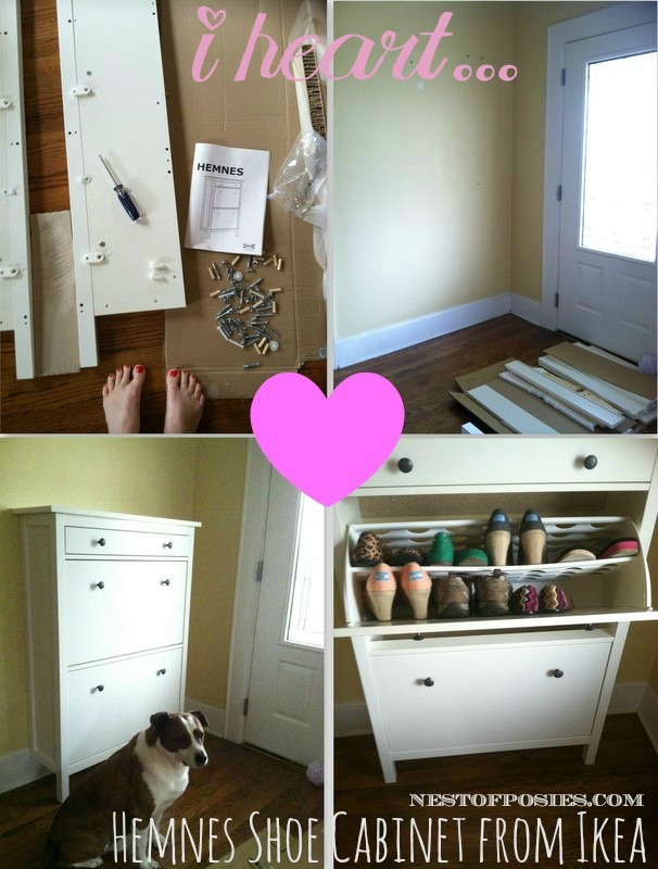 Hemnes Shoe Cabinet From Ikea Via Nest Of Posies Nest Of Posies