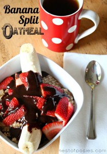 Banana Split Oatmeal