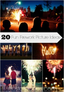 Fun Firework Picture Ideas!  including bokeh, Instagram & Video apps!