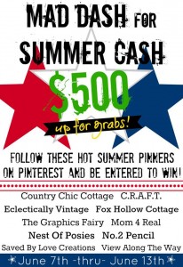 Mad Dash for Summer Cash – a $500 GIVEAWAY!!!