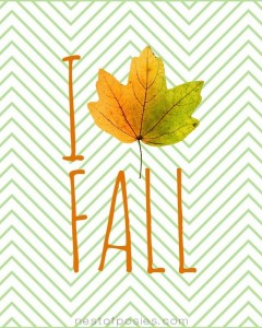 I Love Fall Leaf Printable