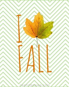 I Love Fall Leaf Printable