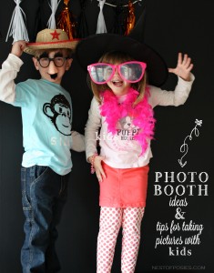 Photo Booth Ideas & tips for taking pictures with kids