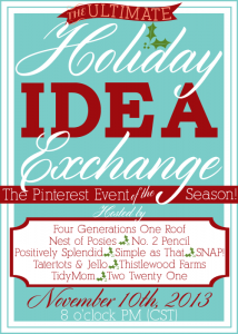 Announcing The Holiday Idea Exchange Pinterest Event