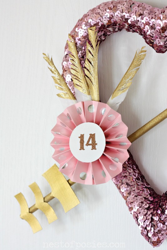 Cupid's Arrow Valentine's Wreath