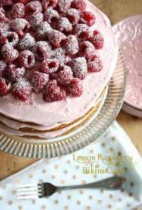Lemon Raspberry Bikini Cake