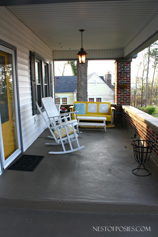 Winter Porch - needs Spring Update and lots of color