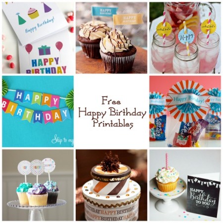 free birthday printables - Nest of Posies