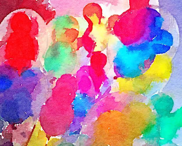 watercolor balloons