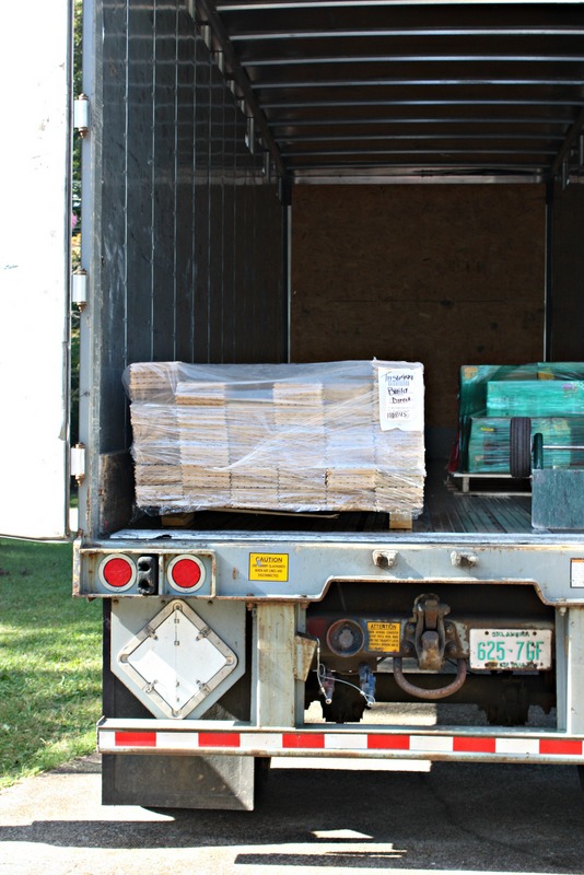 Arrival of Wood Flooring from Build Direct