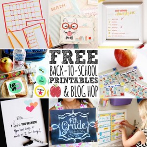 Back to School Printable Blog Hop