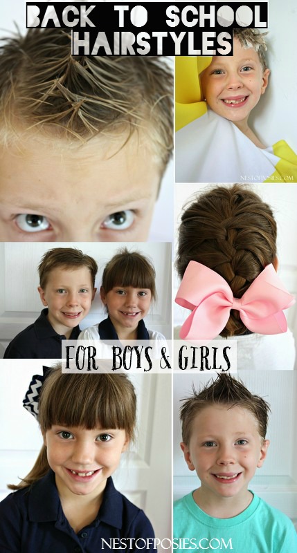 Fun Back to School Hairstyles for boys and girls