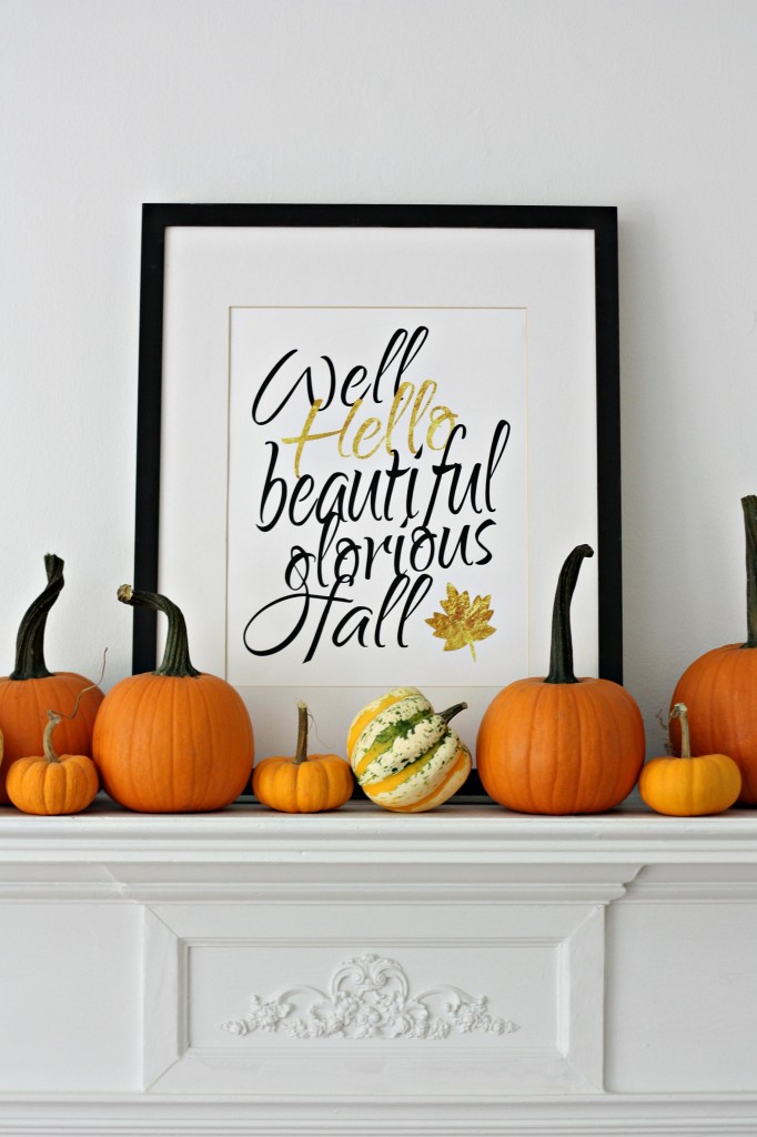 Hello Pumpkin sign Fall decor Fall farmhouse printable Fall print Thanksgiving printable Thanksgiving decor Fall wall decor