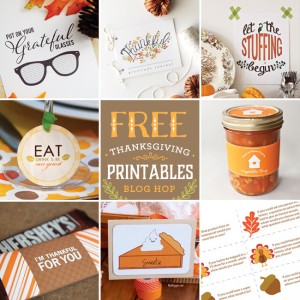 Thanksgiving Printable Blog Hop!