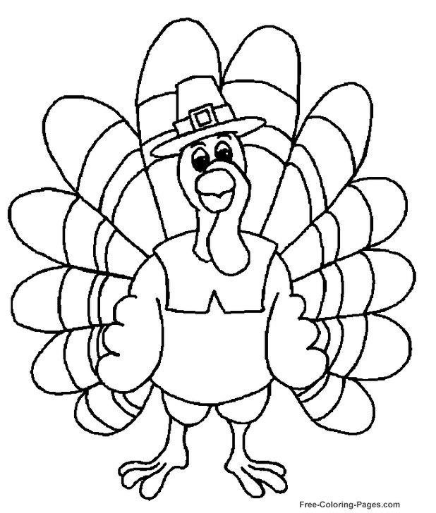 Thanksgiving Turkey Coloring Page