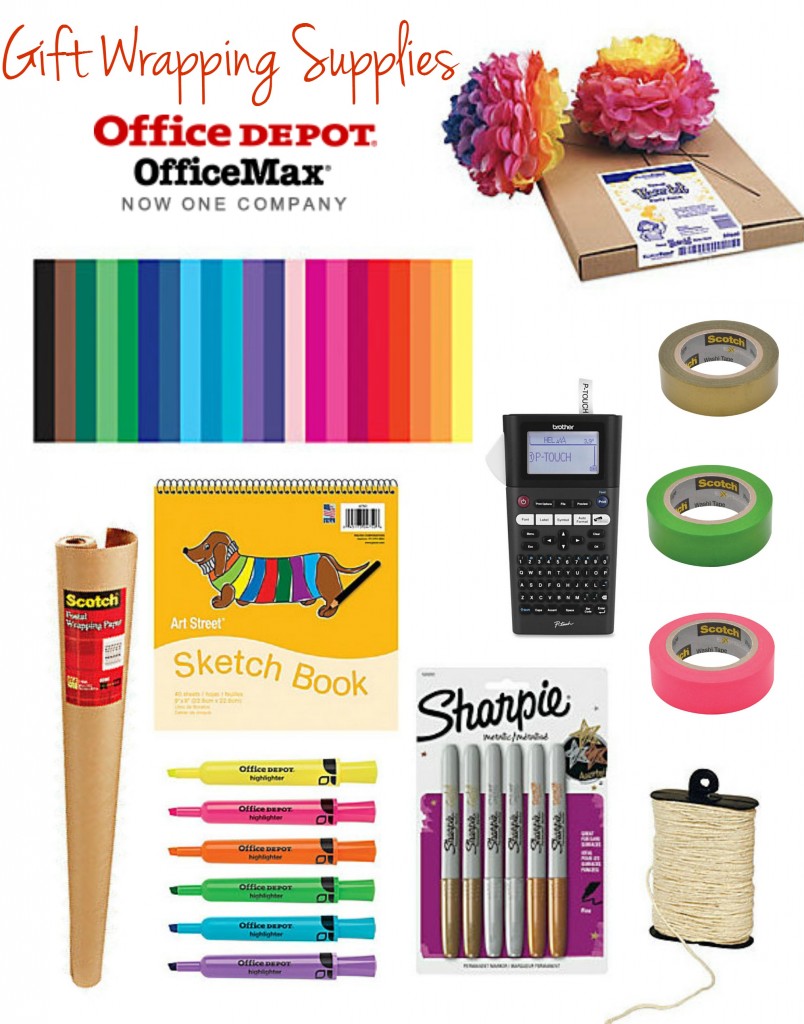 Gift Wrapping Supplies from Office Depot