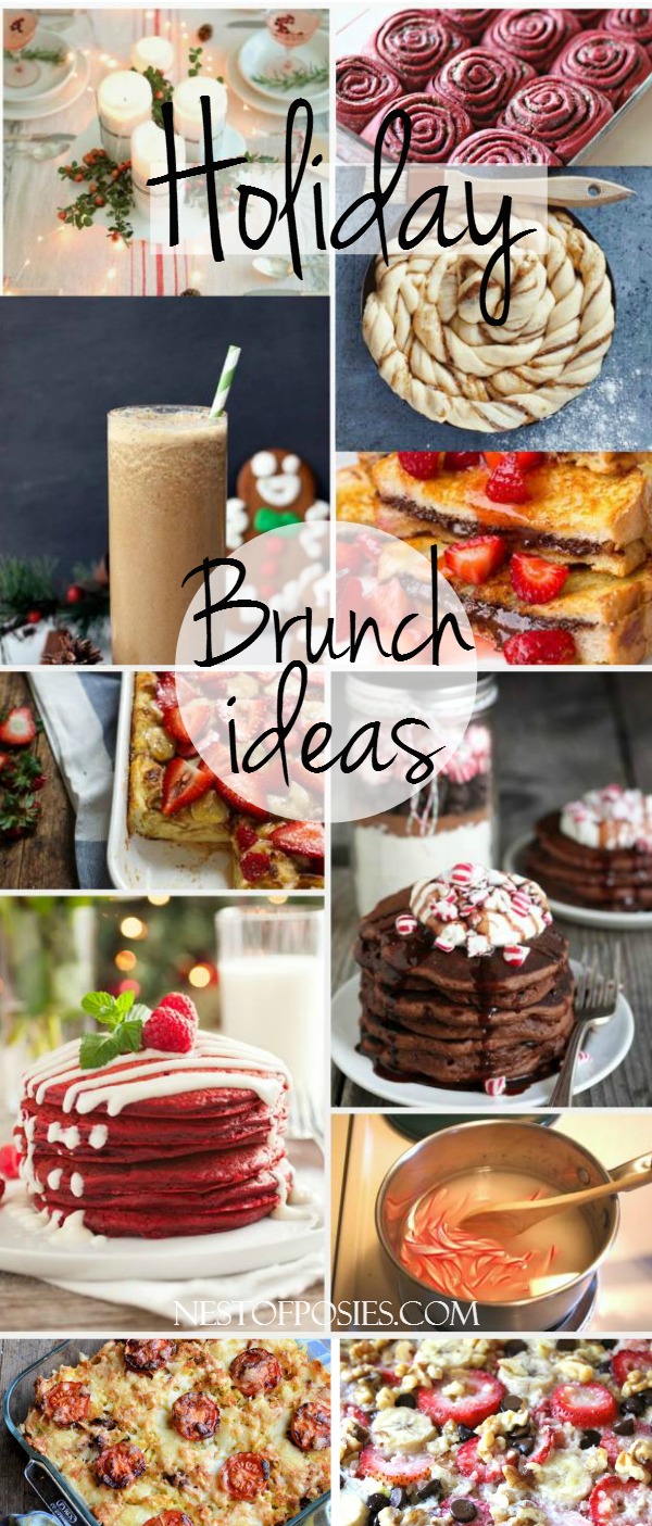 Holiday Breakfast and Brunch Ideas. Perfect for Thanksgiving, Christmas or New Years