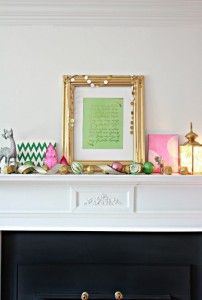 Favorite Things Christmas Mantel and Printable