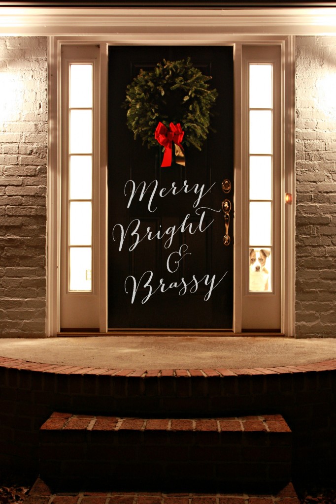Merry Bright and Brassy a mini Christmas home Tour