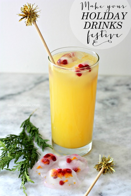 Holiday Pomegranate Ice Cubes - Kalejunkie