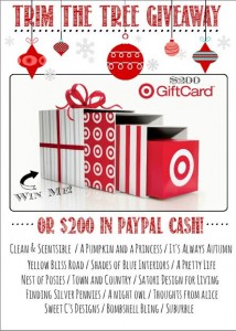 $200 Target Gift Card or Paypal Giveaway