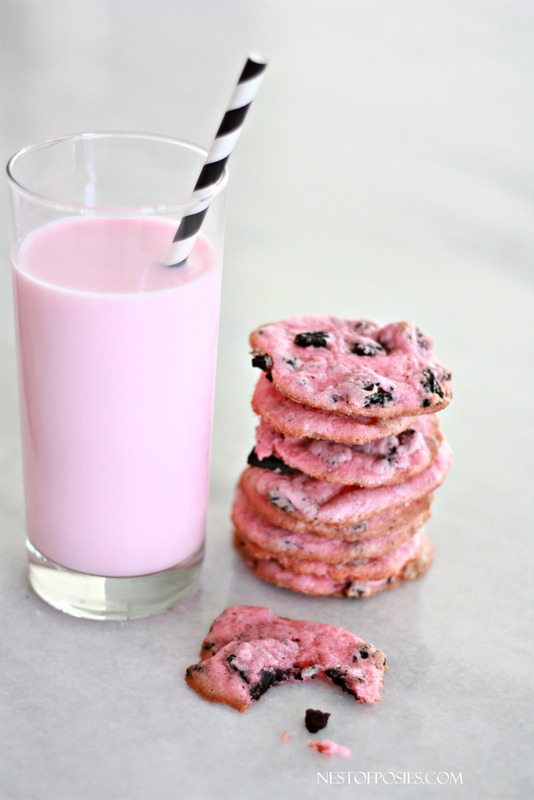 PINK Oreo Cheesecake Cookies
