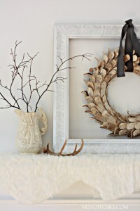 My Winter Bliss Mantel with Free Printable