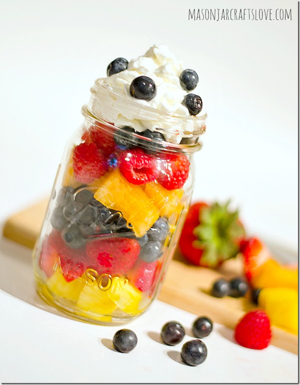 Fruit Salad in a Mason Jar