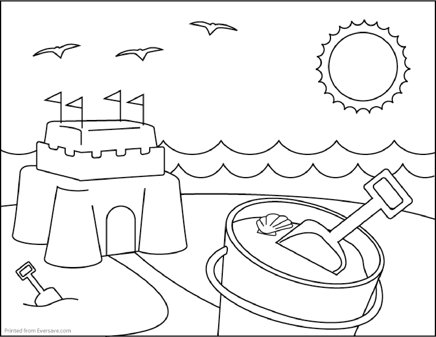 Download Summer Coloring Pages