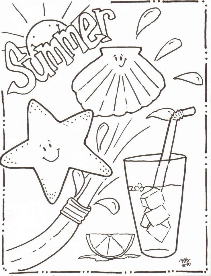 Summer Coloring Pages