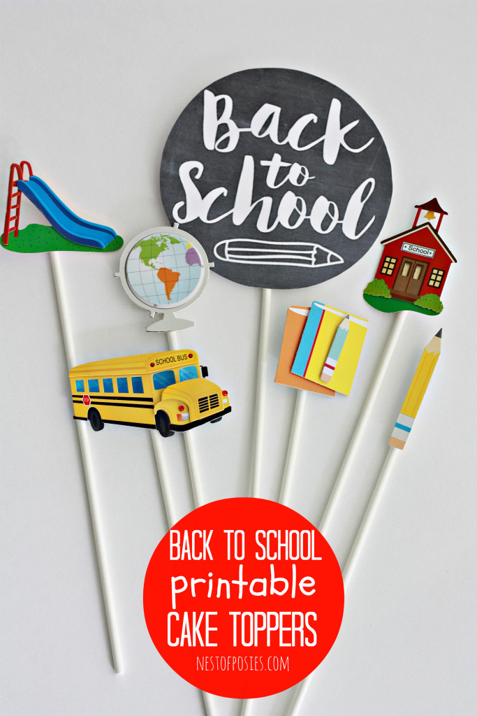 Celebrate Back to School with a printable cake topper. Free download